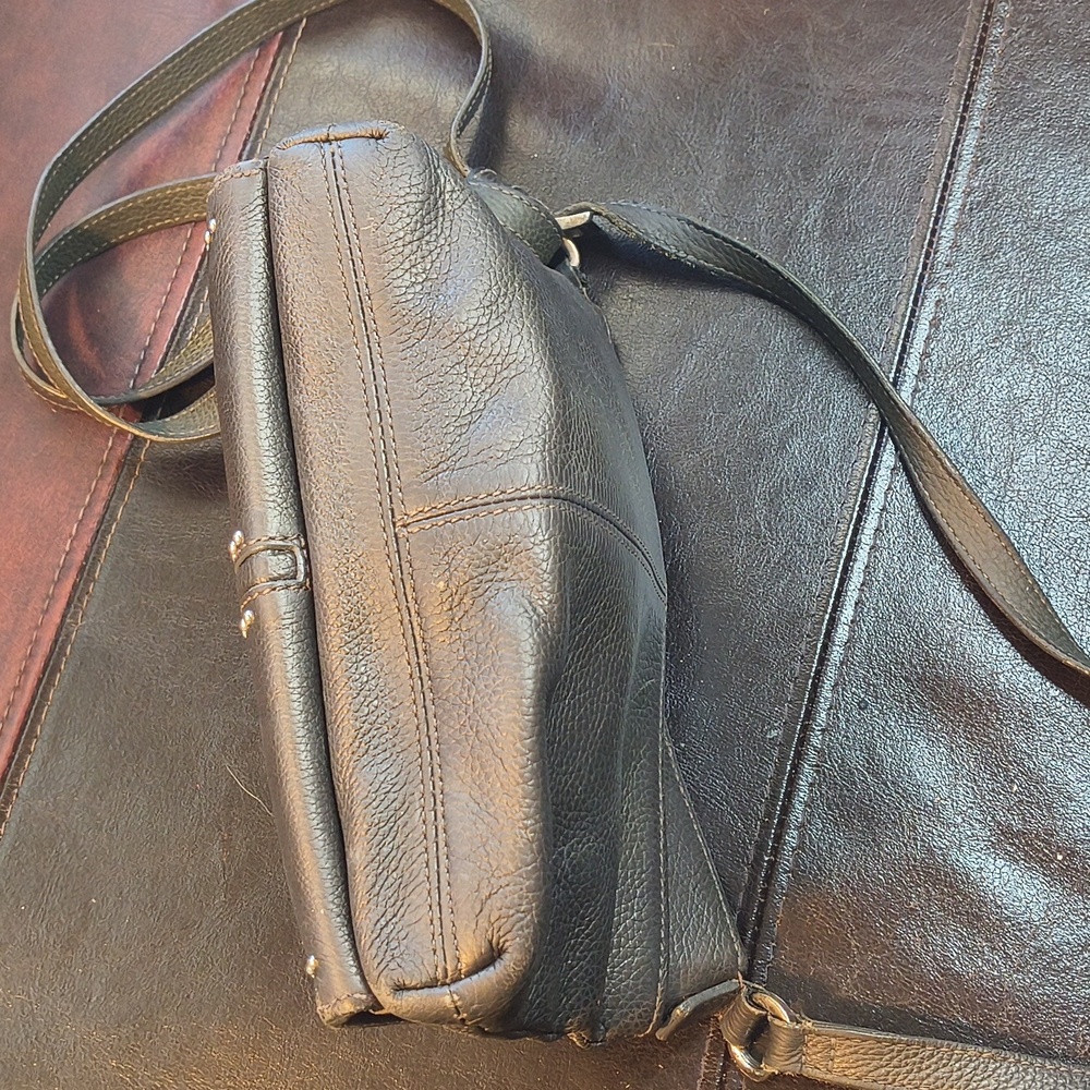 Brighton Jagger Elegant Pewter Grayish Crossbody Bag - Picture 6 of 6